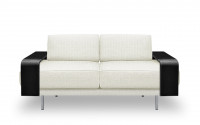 
Fabric & Hide leather details: White fabric - Black leather