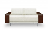 
Fabric & Hide leather details: White fabric -  Brown leather