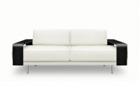 
Fabric & Hide leather details: White fabric - Black leather