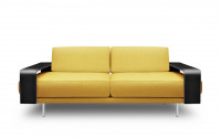 
Fabric & Hide leather details: Mustard fabric - Black leather
