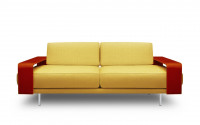 
Fabric & Hide leather details: Mustard fabric - Bulgarian Red leather