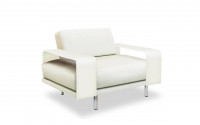 
Fabric & Hide leather details: White fabric - White leather