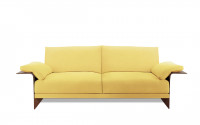 
Fabric & Hide leather details: Mustard fabric -  Brown leather