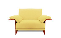 
Fabric & Hide leather details: Mustard fabric - Bulgarian Red leather