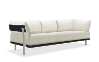 
Fabric & Hide leather details: White fabric - Black leather