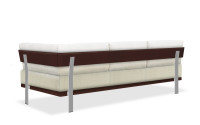
Fabric & Hide leather details: White fabric -  Brown leather