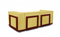 
Finishing combinations: Mahogany structure - Mustard  fabric