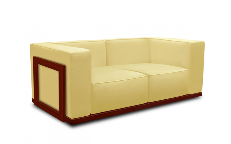 Isolabella Wood 2 Seater leather
