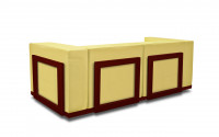
Finishing combinations: Mahogany structure - Beige leather
