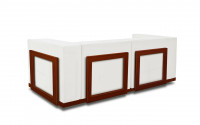 
Finishing combinations: Mahogany structure - White leather