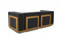 
Finishing combinations: Oak structure - Black leather
