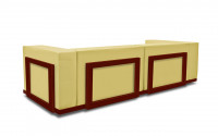 
Finishing combinations: Mahogany structure - Beige leather