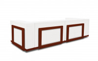 
Finishing combinations: Mahogany structure - White leather