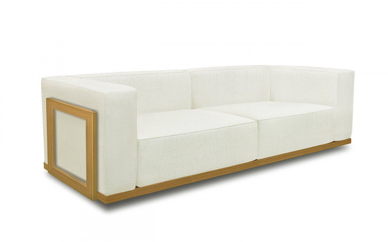 Isolabella Wood 3 Seater fabric