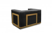 
Finishing combinations: Oak structure - Black leather